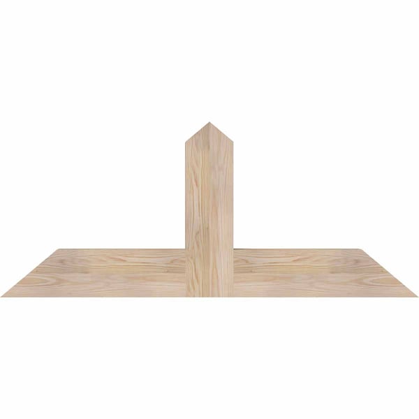 Ekena Millwork Portland Smooth Timber Gable Bracket, Douglas Fir, 48"W x 20"H x 3 1/2"D x 5 1/2"F, 10/12 Pitch GBW048X20X0406POR00SDF - main